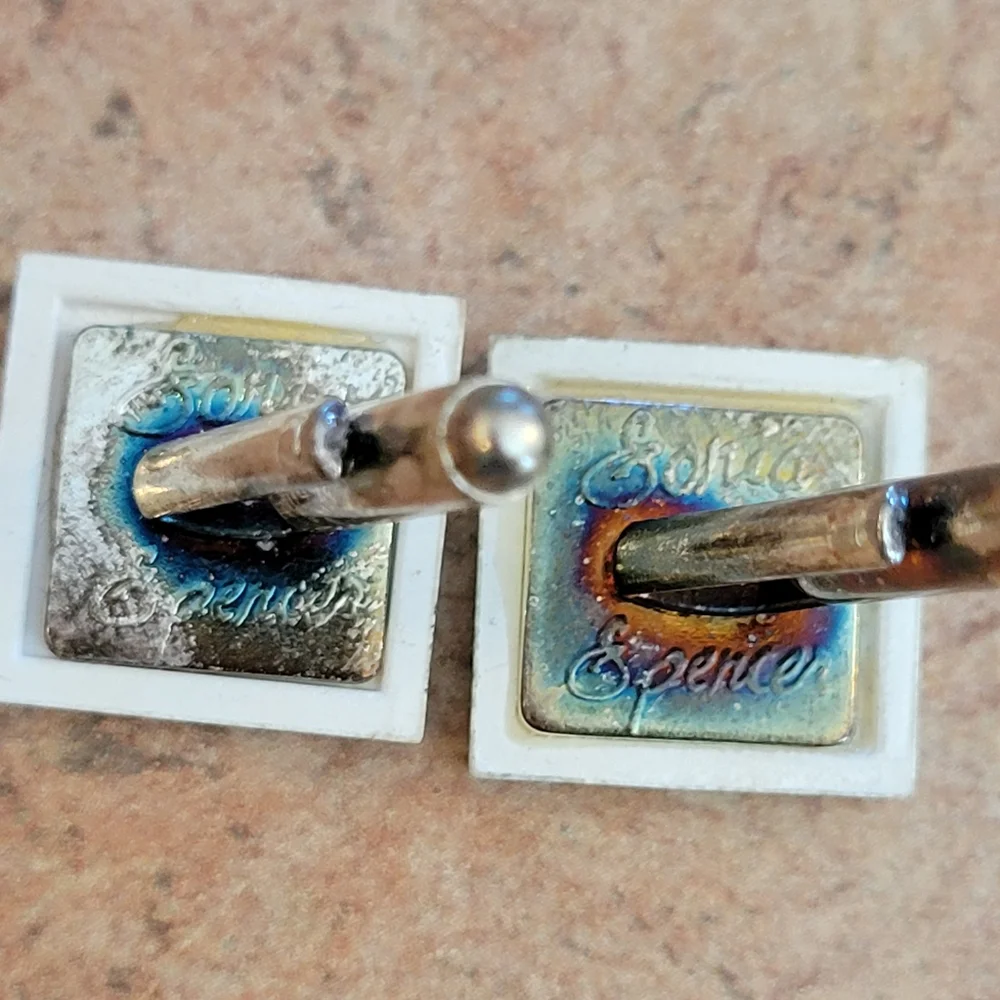 Sonia Spencer ~ Bee Mine Cuff Links ~ Made in England ~ Cute ~ Pop Art ~ Retro!